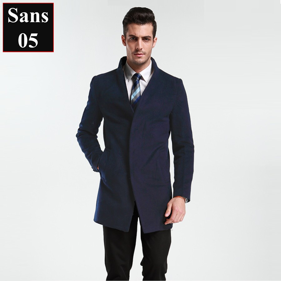 Áo dạ nam blazer choàng ngoài giá rẻ Sans05
