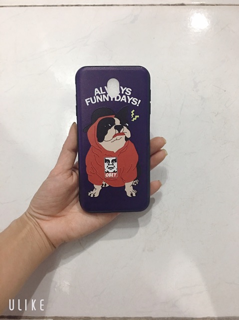 Ốp lưng J7 Pro,J7Pro in hình DOG mặc áo đỏ