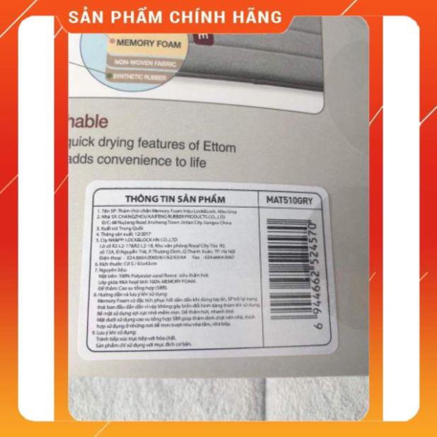 [FreeShip]  Thảm chùi chân Memory Foam Lock &amp; lock Huy Anh