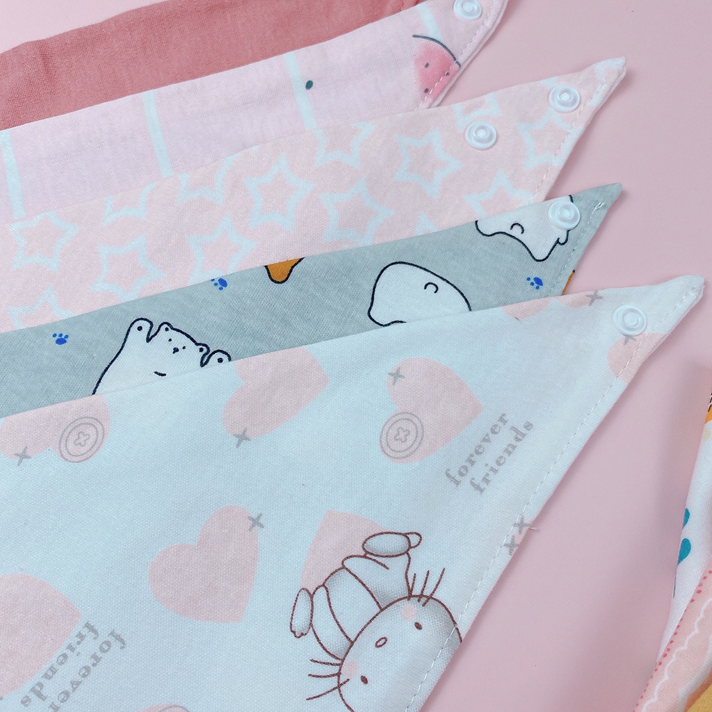 Khăn tam giác cho bé, yếm tam giác cotton loại đẹp