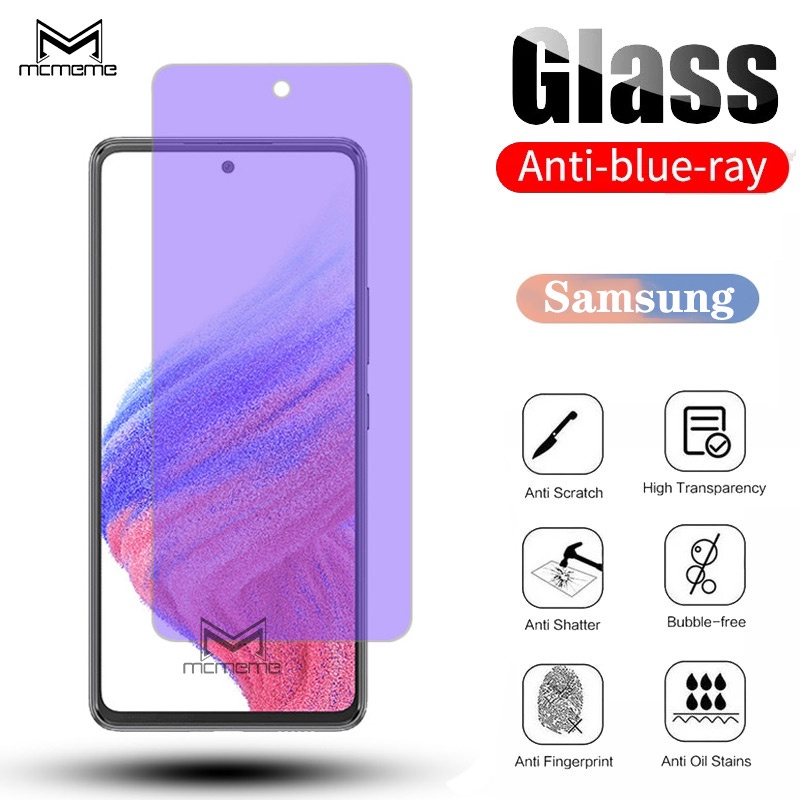Kính cường lực chống ánh sáng xanh bảo vệ mắt cao cấp dành cho Samsung ss Galaxy A04s A04 A03s A03 A52s A53 A73 A33 A13 A23 A32 A22 5G M12 A02 A02s A12 A32 A42 A52 A72 5G 4G