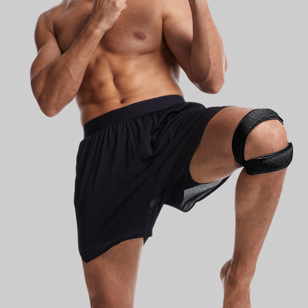 1 Đai Quấn Bảo Vệ Đầu Gối Chống Trượt Có Thể Điều Chỉnh Hỗ Trợ Chấn Thương Khi Chơi Thể Thao