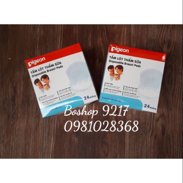 Hộp 24 Miếng Lót Thấm Sữa Pigeon Siêu Thấm Dùng Một Lần ( Chính Hãng )