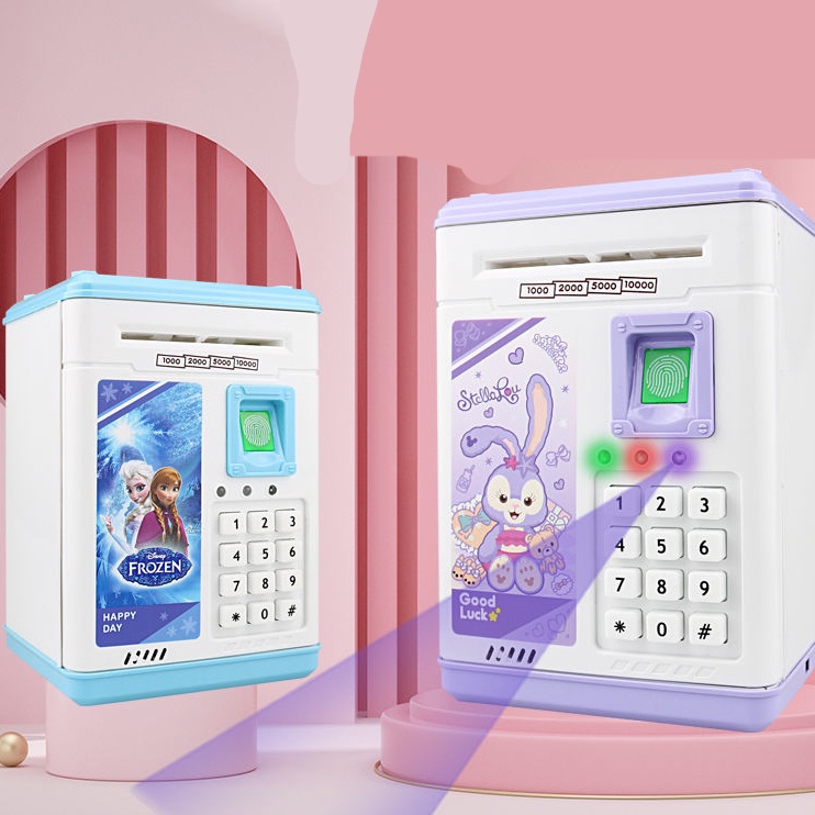 Hộp Tiết Kiệm Tiền Có Mật Khẩu Vân Tay Đồ Chơi An Toàn Cho Bé