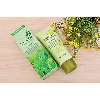 SRM 3W Clinic Green Tea Foam Cleansing