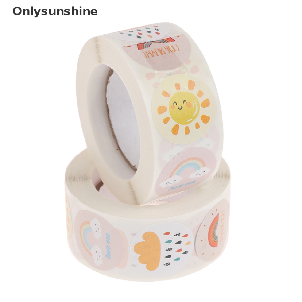 Set 500 Sticker Dán Trang Trí In Chữ Thank You Độc Đáo