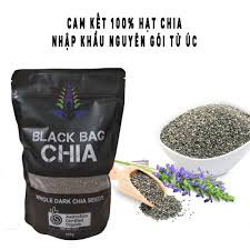 Hạt Chia Đen Úc Black Bag Chia 500gr Date mới