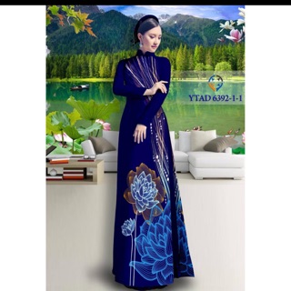 vải may áo dài nguyên bộ vải lụa cao cấp garnet sờ mềm mịn co dãn rủ vải mặc mát