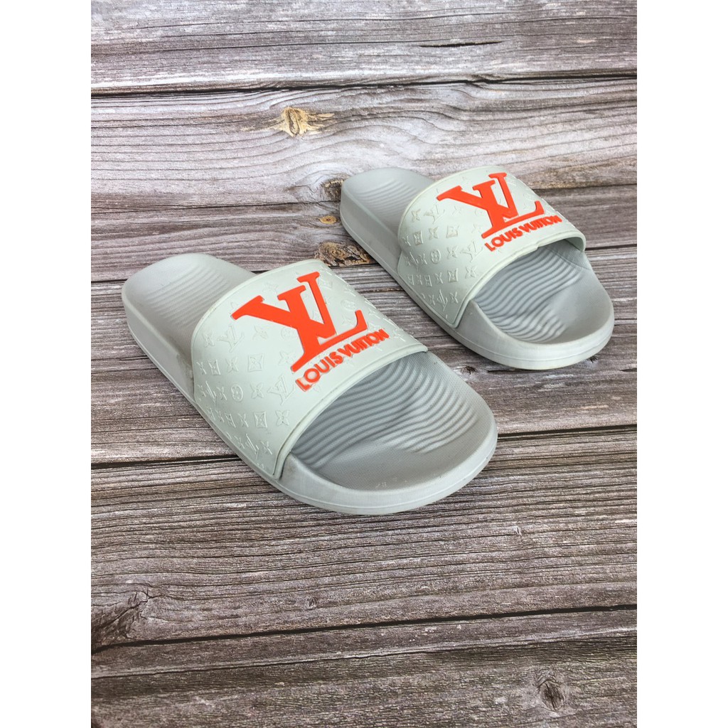 Dép quai ngang nam in họa tiết chữ nhiều màu đế cao su bền đẹp trẻ trung năng động