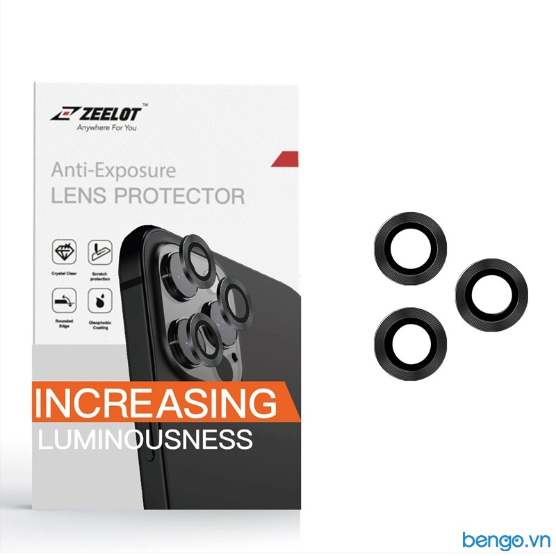 Dán Cường Lực Bảo Vệ Camera dành cho iP 12/12 Pro/12 Pro Max Zeelot Titanium Steel Viền Màu