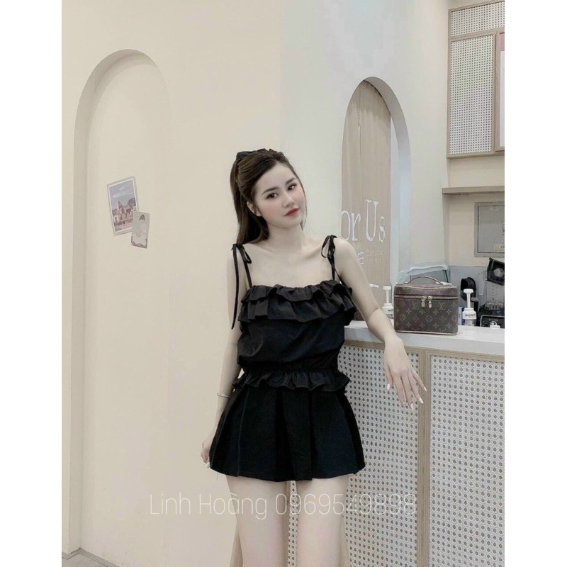 Áo 2 dây bánh bèo