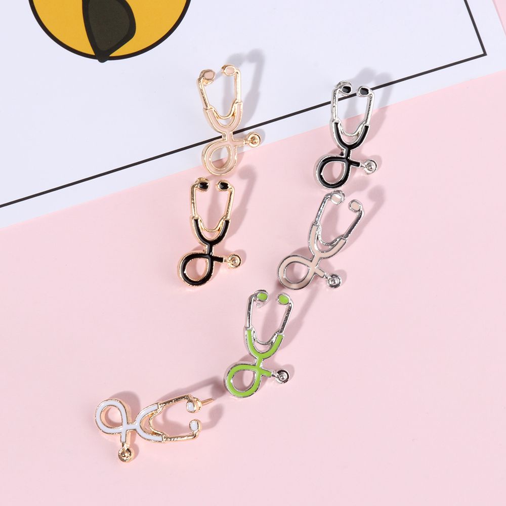 CLEVER Cute Doctor Stethoscope Brooch