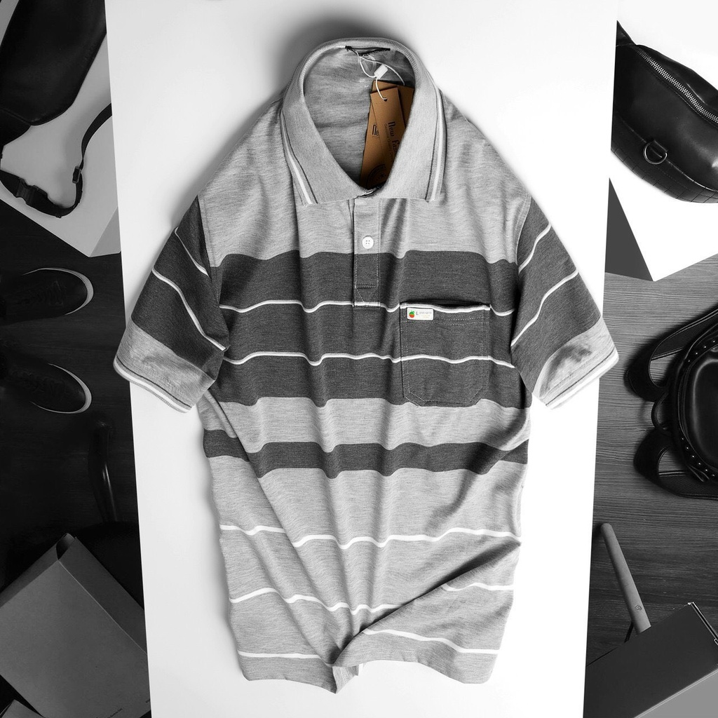 Áo thun polo nam trung niên MELAN 8M phối túi tiện lợi, chất liệu coton cao cấp, form suông dáng rất thoải mái CODE7 | BigBuy360 - bigbuy360.vn