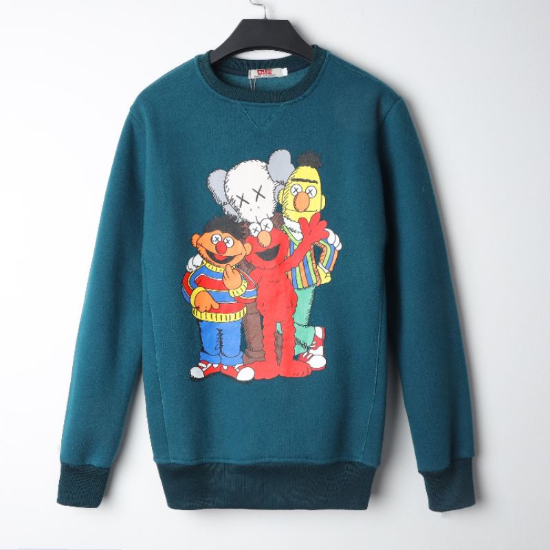 [Mã SR101512 giảm 25% đơn 50K] Áo Sweater Vải Nỉ Thu Đông Cotton 100% , Form Hình In Unisex - 3bros Quần Áo Xuất Khẩu | BigBuy360 - bigbuy360.vn