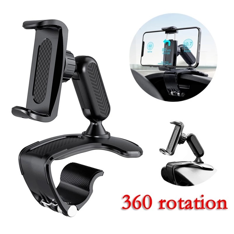 1 giá đỡ điện thoại xoay 360 độ gắn bảng điều khiển xe hơi đa năng