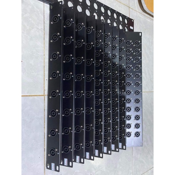 Thanh Panel Bắt Jack Loa, Jack tín hiệu, Jack Nguồn…. mã 8 lỗ có jack hàng dày loại 1