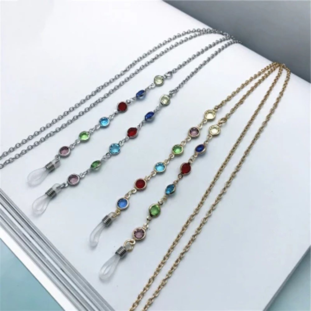 ANEMONE Phụ kiện dây đeo kính mắt đính đá pha lê