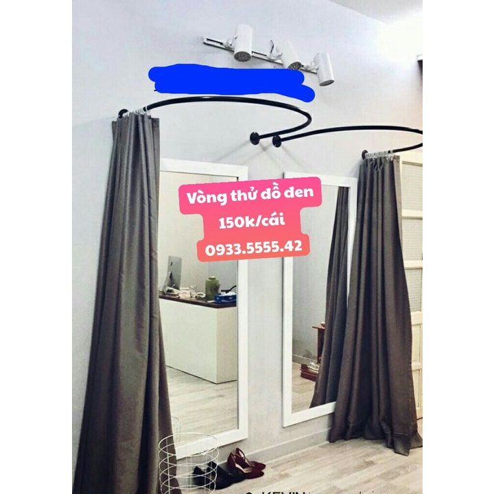 Vòng thử đồ đủ loại [FREE SHIP-RẺ] dùng thay quần áo-chất liệu inox và sắt sơn tỉnh điện-dễ tháo lắp và vận chuyển