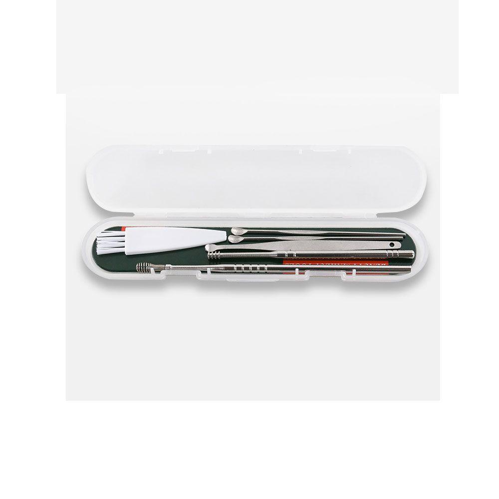 ❈Rowan❈ Set 6 Dụng Cụ Vệ Sinh Tai Bằng Thép Không Gỉ Nhiều Màu Sắc