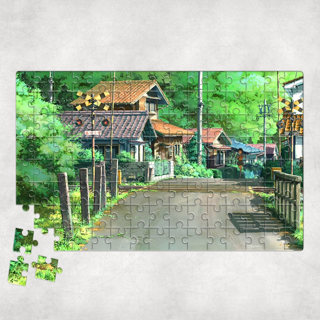 Tranh ghép hình A4, A5 Anime, xếp hình CHILDREN WHO CHASE LOST VOICES - Mẫu 1