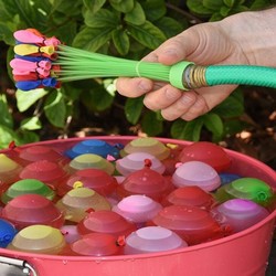 Bộ 111 Bong Bóng Nước chính hãng Magic Balloons nhiều màu sắc KÈM đầu bơm nước Siêu Nhanh - LICLAC