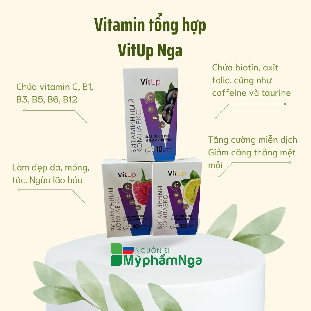 Vitamin tổng hợp Vit Up Nga đẹp da móng tóc