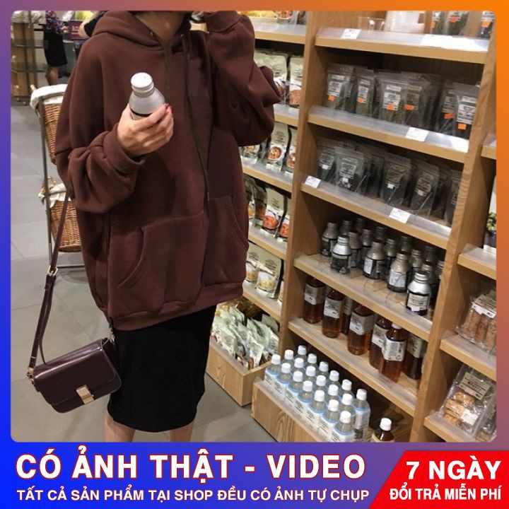 Áo Hoodie BASIC ❤️FREESHIP❤️ Áo Hoodie Trơn form rộng unisex nam nữ dày dặn cực ấm | BigBuy360 - bigbuy360.vn