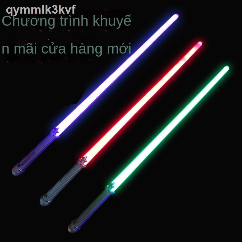✱☜Star Wars lightsaber rung với đồ chơi kiếm laze cho trẻ em mẫu giáo chương trình biểu diễn đạo cụ