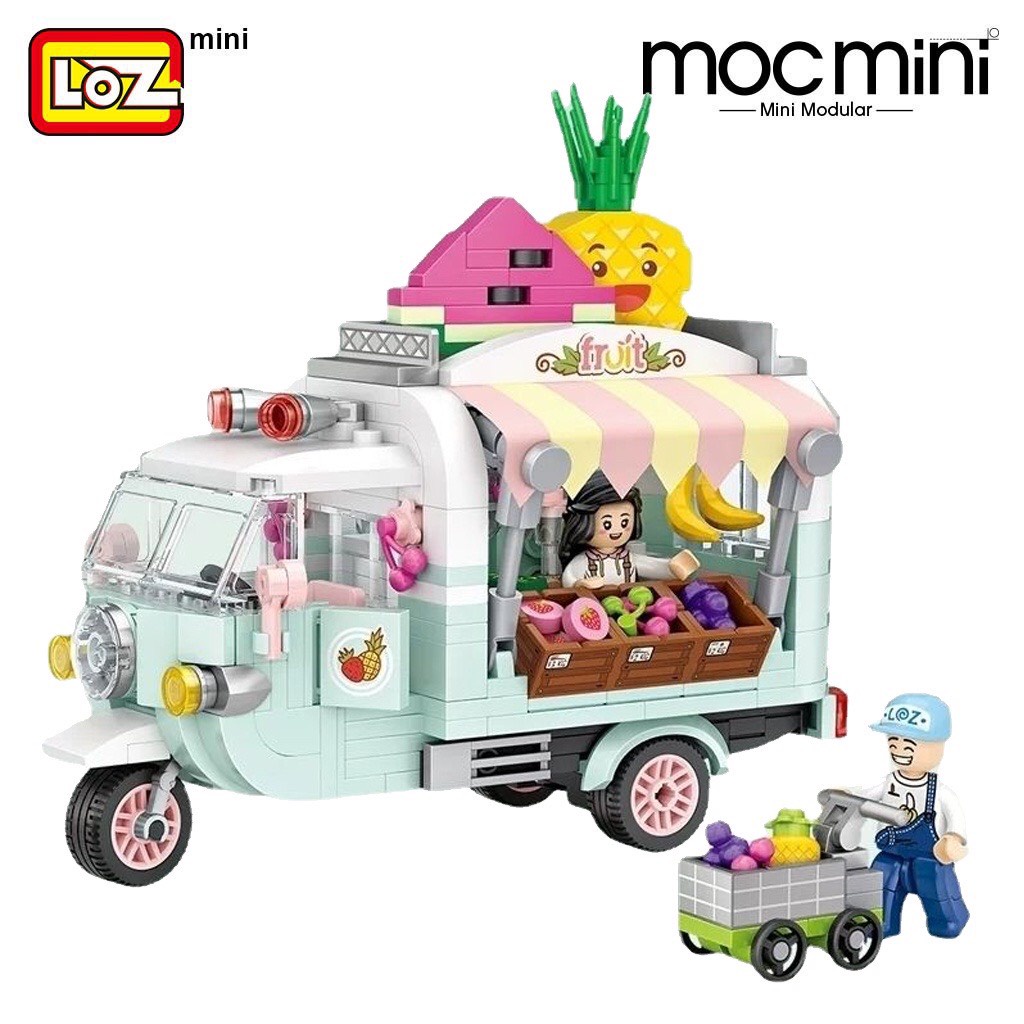 SUNNY Bộ Đồ Chơi Mini Dạng Xoay Công Viên Giải Nén Công Viên Cho Trẻ Em minecraft Building model