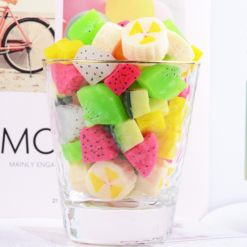 Mô hình 05 miếng trái cây dùng trang trí mô hình, tiểu cảnh Charm Slime