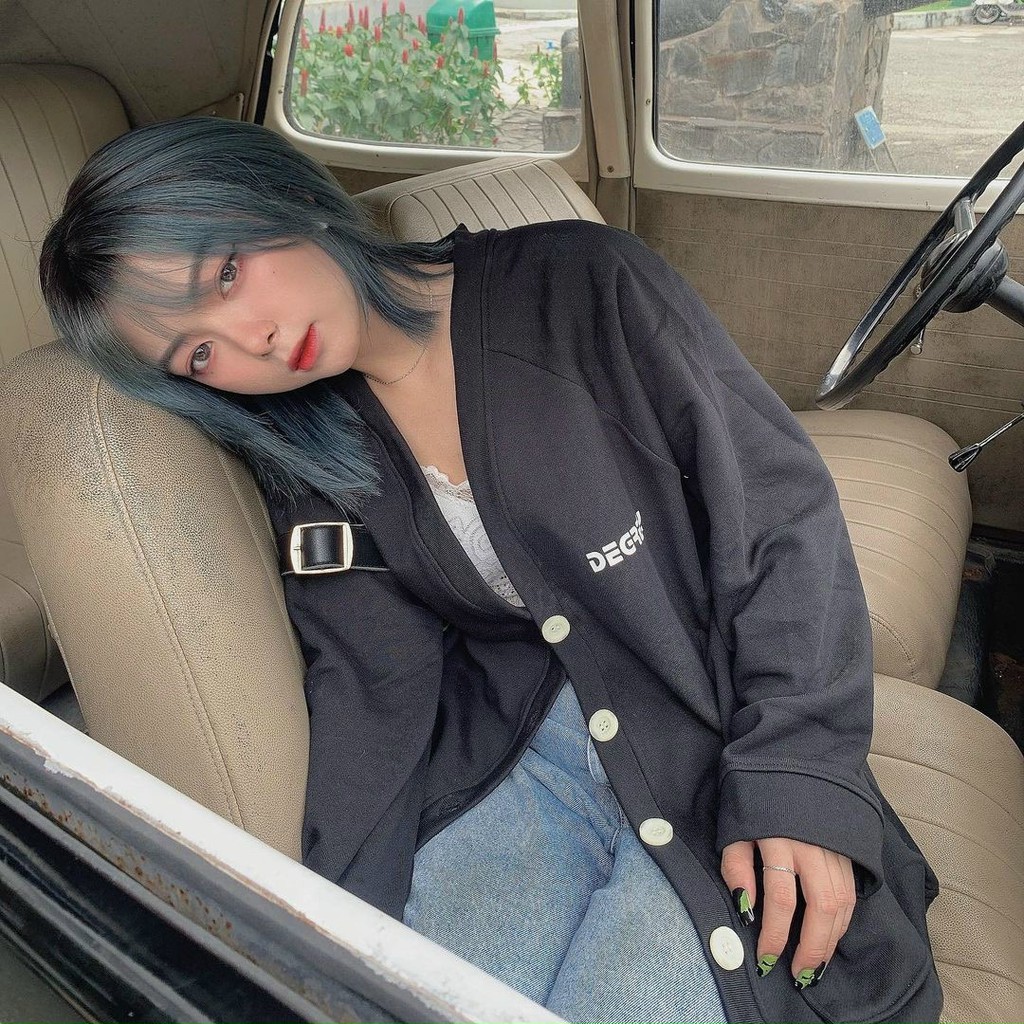 Áo khoác nỉ unisex cardigan from rộng  nam nữ phong cách ulzzang