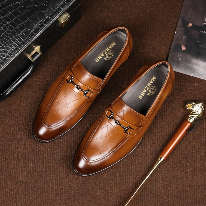 Giày nam đẹp da thật Manzano kiểu dáng thời thượng đẳng cấp M66601