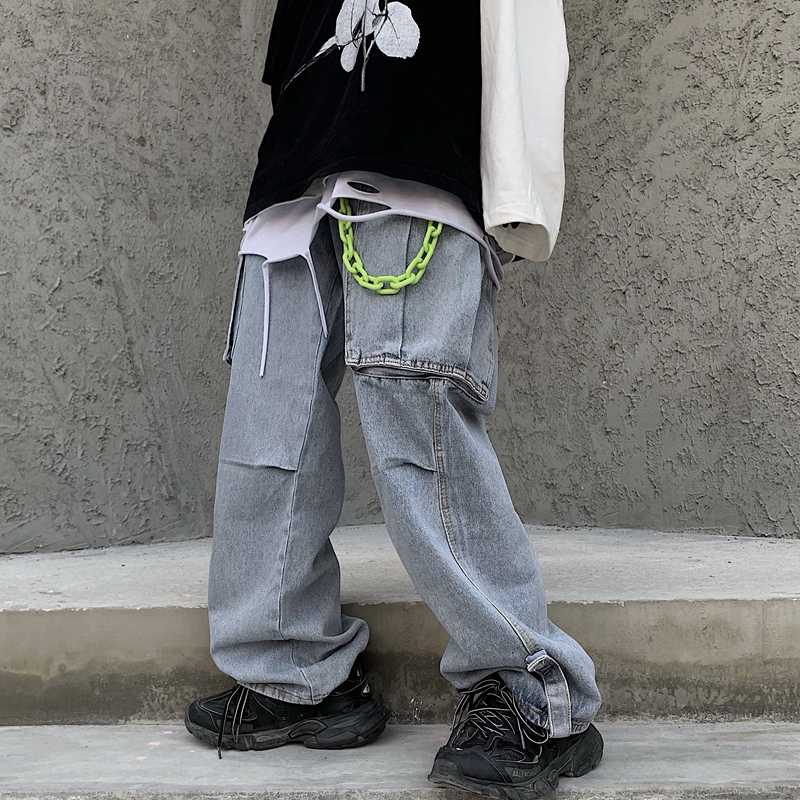 13992 Korean retro Harajuku style loose trend straight jeans | BigBuy360 - bigbuy360.vn