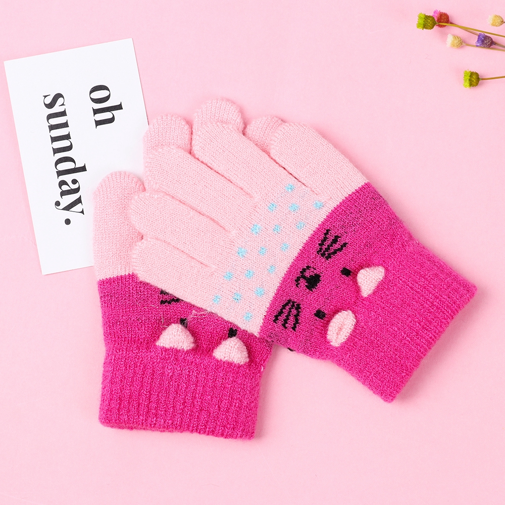 Găng tay năm ngón ấm áp dễ thương xinh xắn cho bé 0-3 tuổi