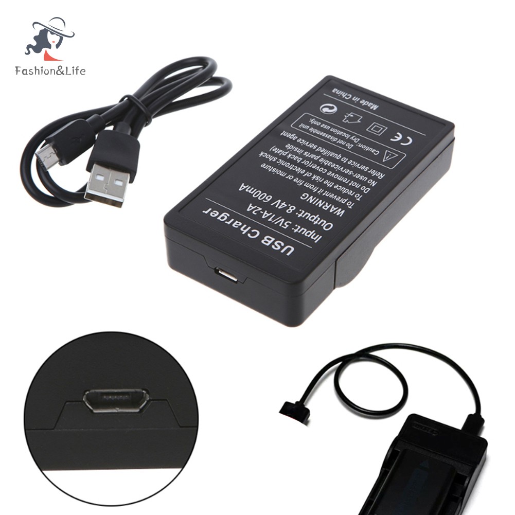 Bộ Sạc Pin Usb Cho Sony Np-fw50 Alpha Nex F3 6 5 5n 5r 5t 3 3n C3 C5 7 Slt A33