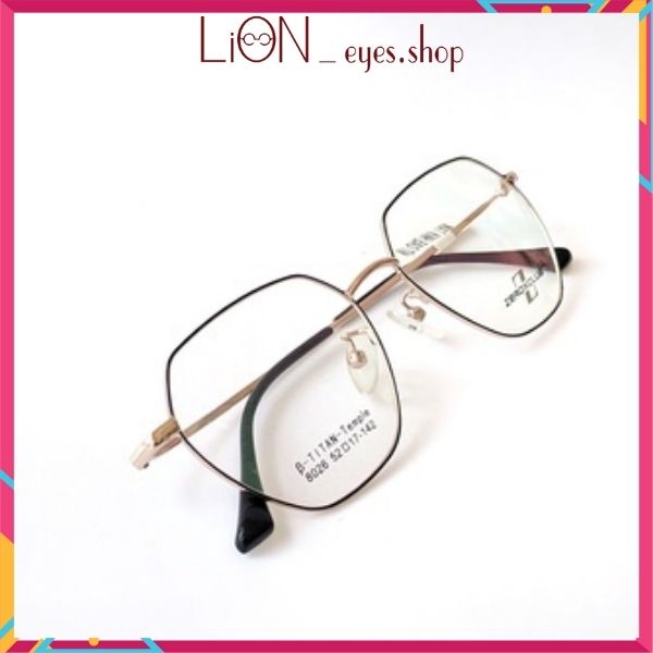 Gọng kim loại lục giác, gọng hàn quốc ngũ giác