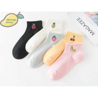 [GIÁ XẢ KHO] DÀY DẶN Tất ngắn pastel icon Fruit