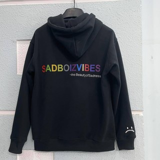 Áo Khoác Hoodie SADBOIZVIBES Zipper , Chất Nỉ Local Brand Sadboiz 7 Màu Hình In Chữ Thêu Full Tag SATO SHOP