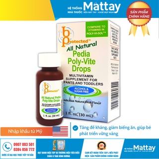 Pedia Poly Vite Drops - Bổ Sung Vitamin Tổng Hợp , Tăng Đề Kháng, Giảm Biếng Ăn, Giúp Bé Phát Triển Vững Vàng