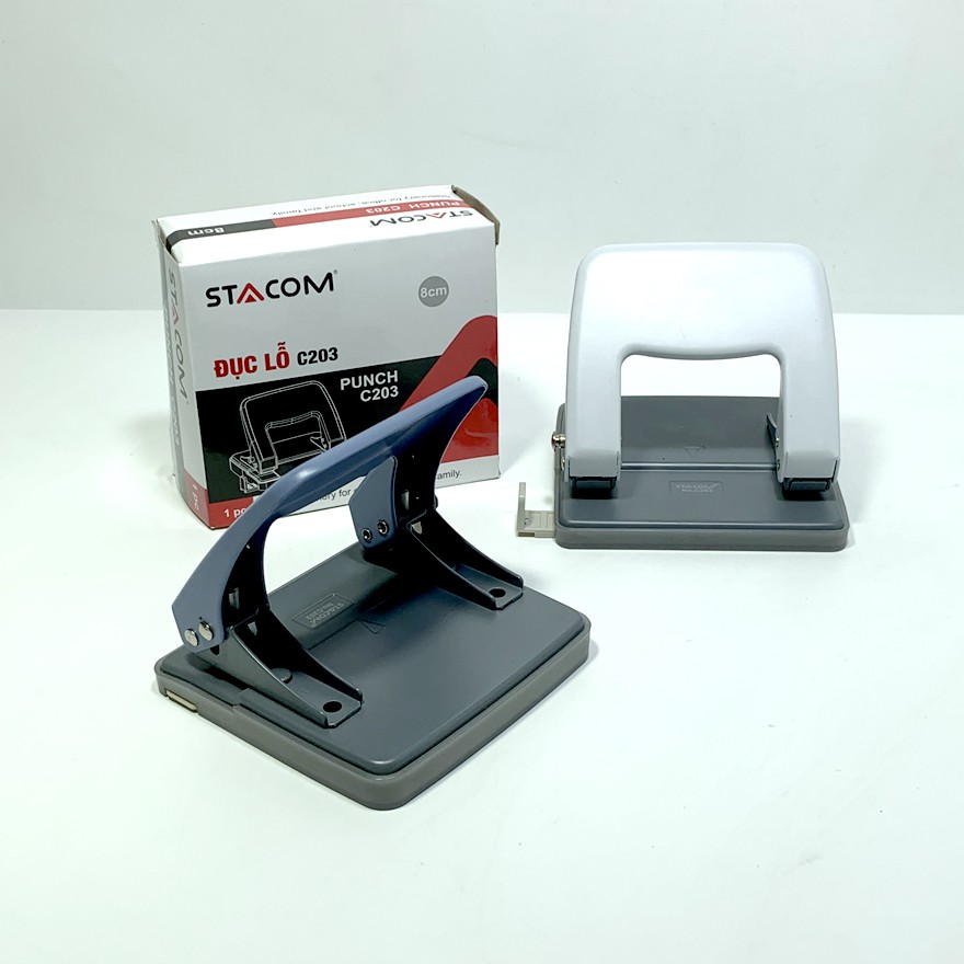 Đục 02 lỗ 30 tờ thân kim loại STACOM C203