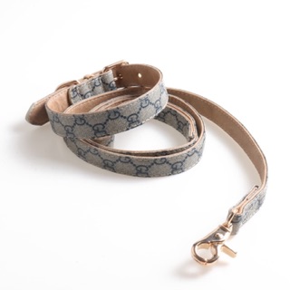 Vòng cổ và dây dắt hiệu gucci cho cún