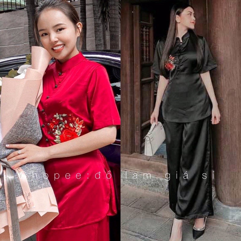 Áo Lam Đi Chùa # SẨM THÊU VẢI LỤA GIÁ RẺ VÔ ĐỊCH