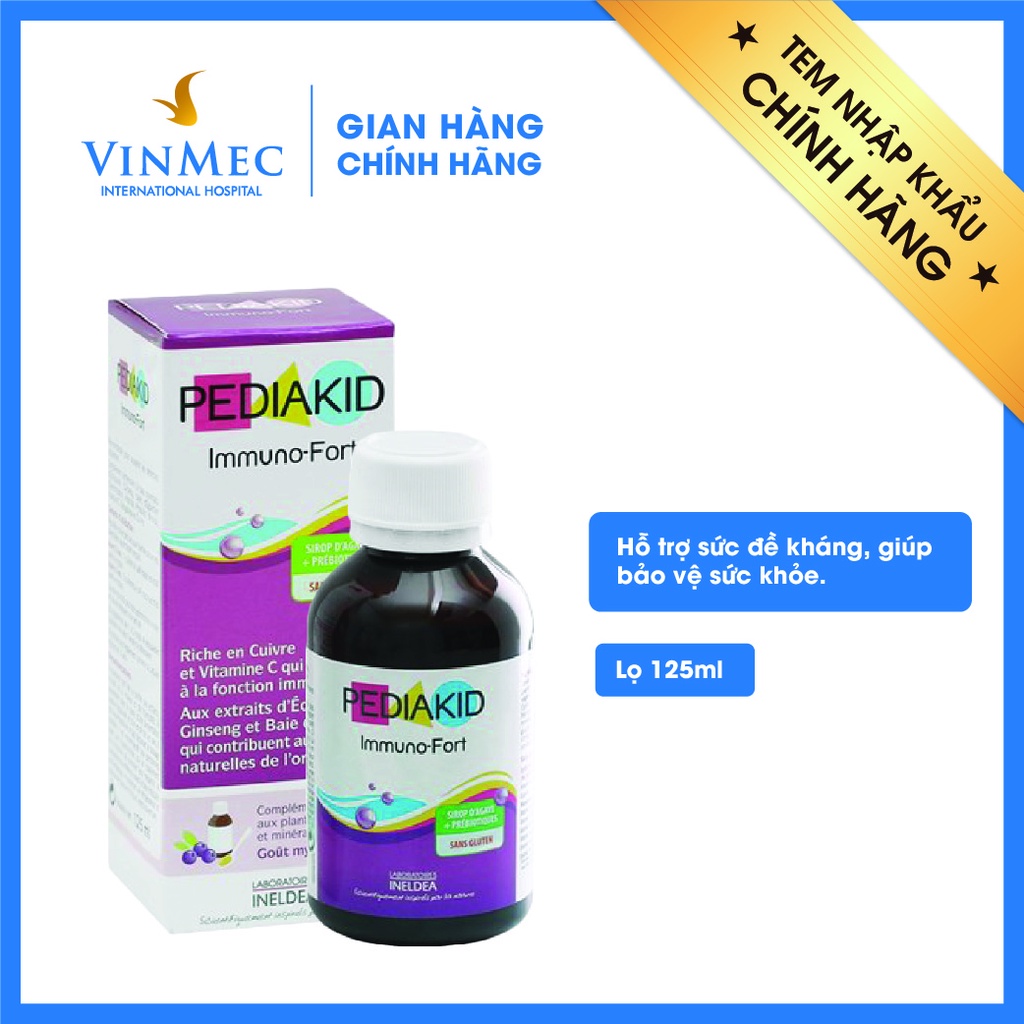 Pediakid Immuno - Fort - Siro tăng cường miễn dịch cho bé tại Vinmec