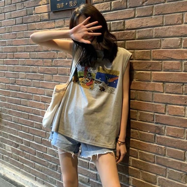 [Mã WASTUP giảm 10% tối đa 30K đơn 99K] Áo 3 lỗ Wahhh truyện tranh TTL999 | BigBuy360 - bigbuy360.vn
