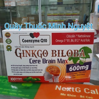 Ginko Biloba 600mg  Viên Uống Bổ Não Hộp 100 viên