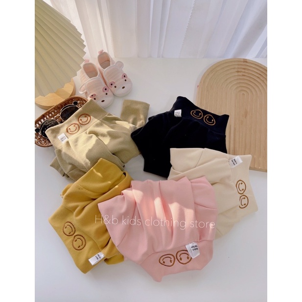 Áo giữ nhiệt cho bé trai bé gái size 10-30kg, áo thun dài tay cho bé chất cotton zip hàn_Quần áo trẻ em thu đông