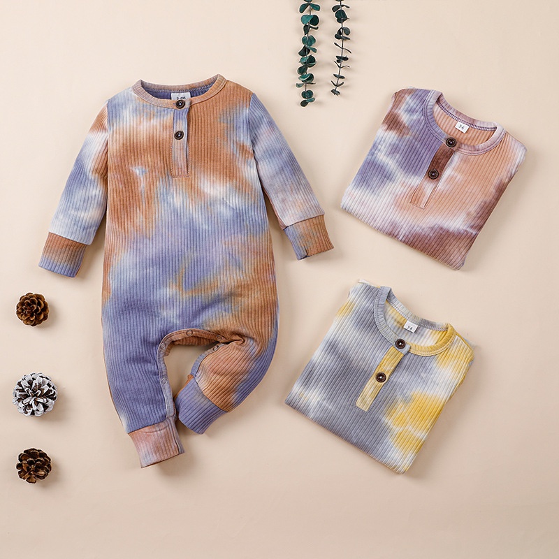Body Tay Dài Cho Bé Trai Bé Gái Sơ Sinh 0-18 Tháng,Bodysuit Liền Thân Trần Bông Cho Bé