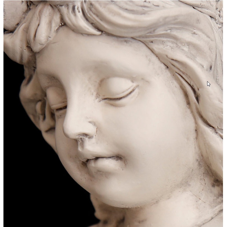 Chân nến trang trí cổ điển nội thất Bắc Âu hình nàng tiên decor phong cách tượng phục hưng Gothic