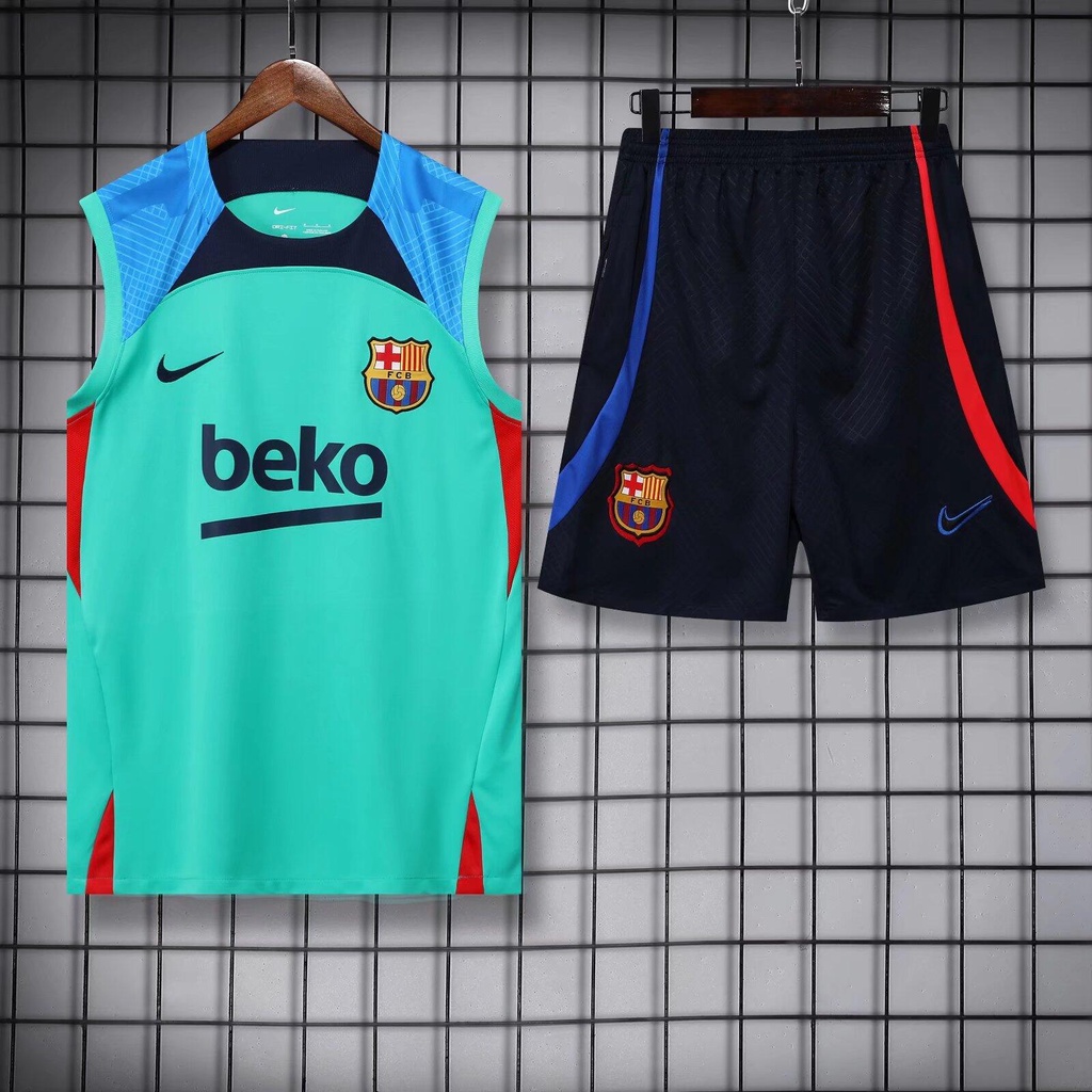 Set Quần Áo Thể Thao Bóng Đá Đội Tuyển Barcelona s-2xl * 22-23