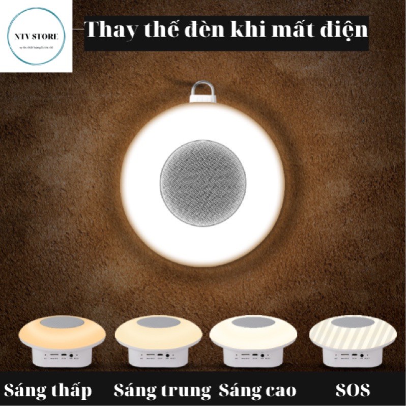 Loa bluetooth M7 âm 6D đèn led cảm biến đổi màu